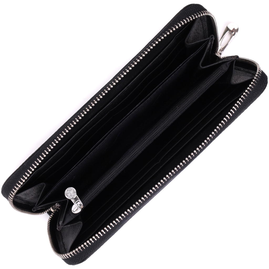 Гаманець ST Leather З натуральної шкіри Чорний (22562) - зображення 5