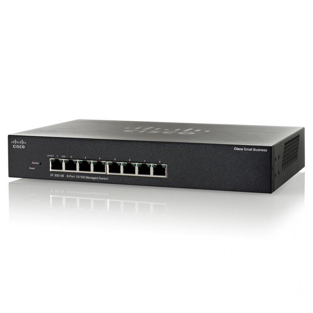 Комутатор мережевий Cisco SF300-08 (SRW208-K9-G5) - зображення 1