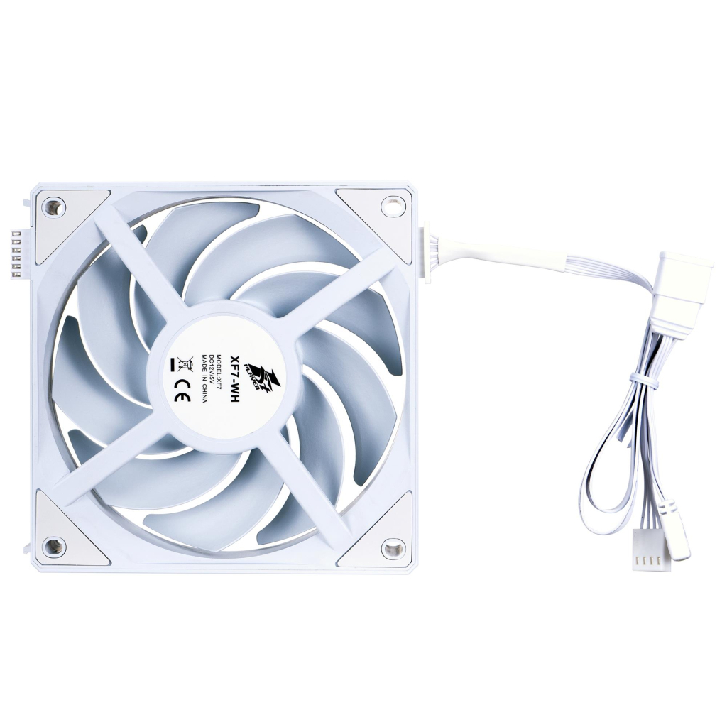 Кулер до корпусу 1stPlayer XF7 White (XF7-WH-1IN1) - зображення 7