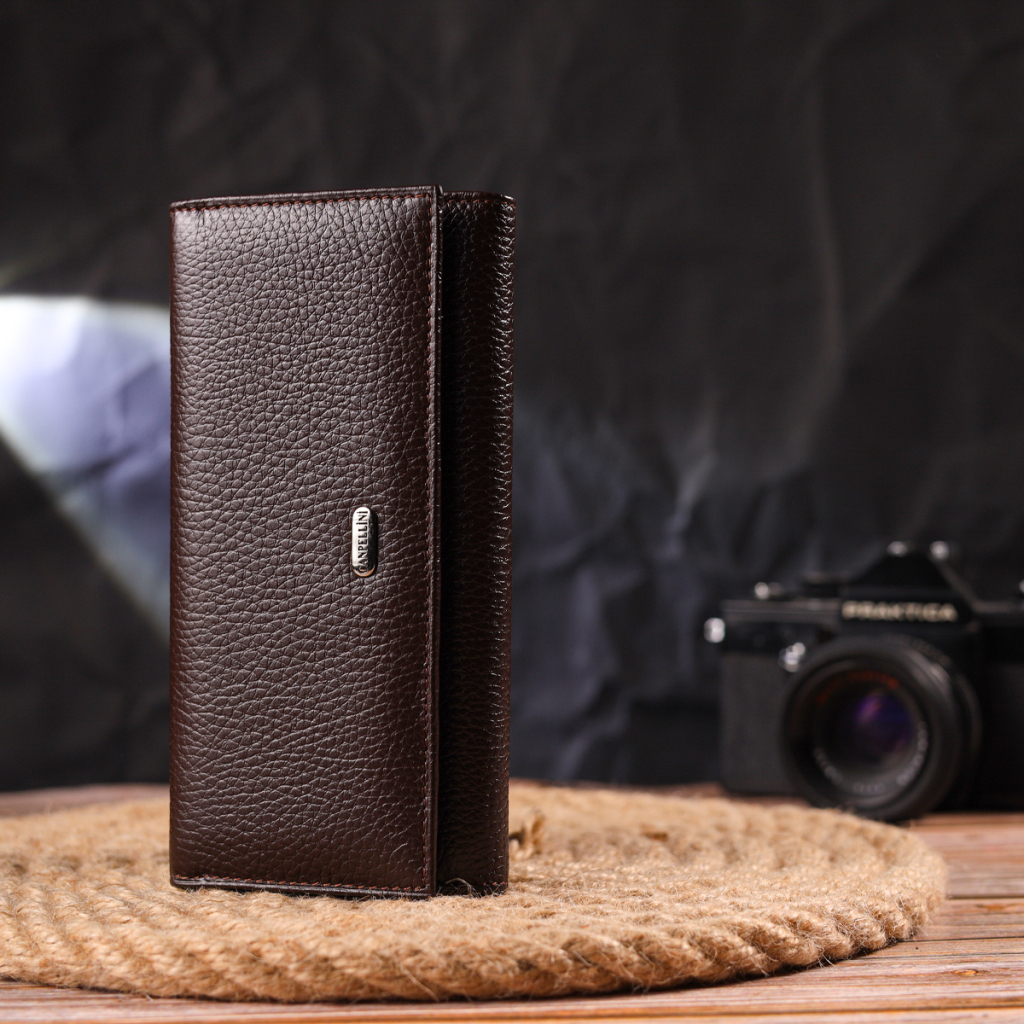 Гаманець Canpellini З натуральної шкіри Коричневий (21654) - зображення 8