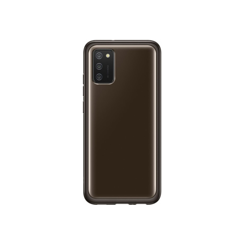 Чохол до мобільного телефона Samsung Soft Clear Cover Galaxy A02s (A025) Black (EF-QA025TBEGRU) - зображення 2