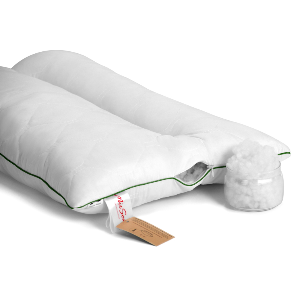 Подушка MirSon ортопедична Premium Eco Aloe Vera 147 Середня 50x70 см (2200000393029) - изображение 3