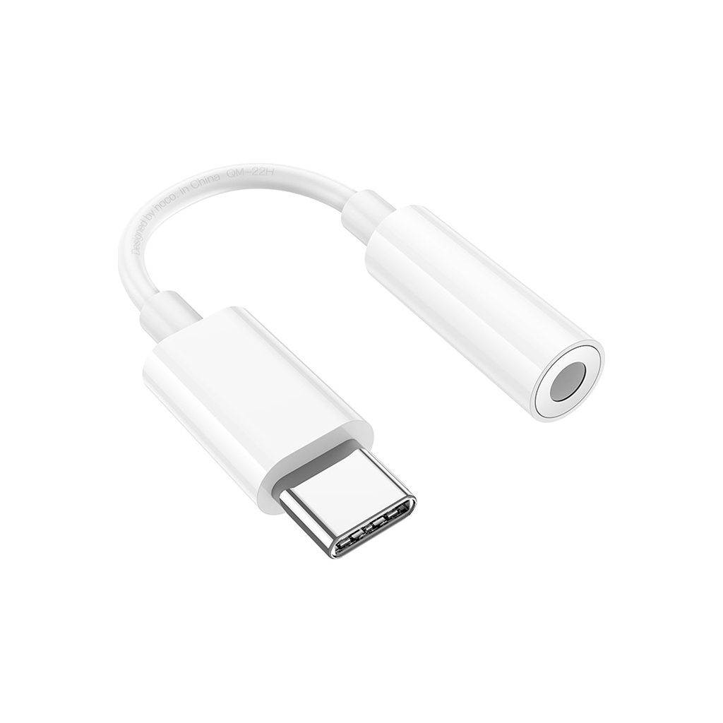 Перехідник USB-C M to 3.5mm F LS35 white HOCO (6931474790767) - зображення 2