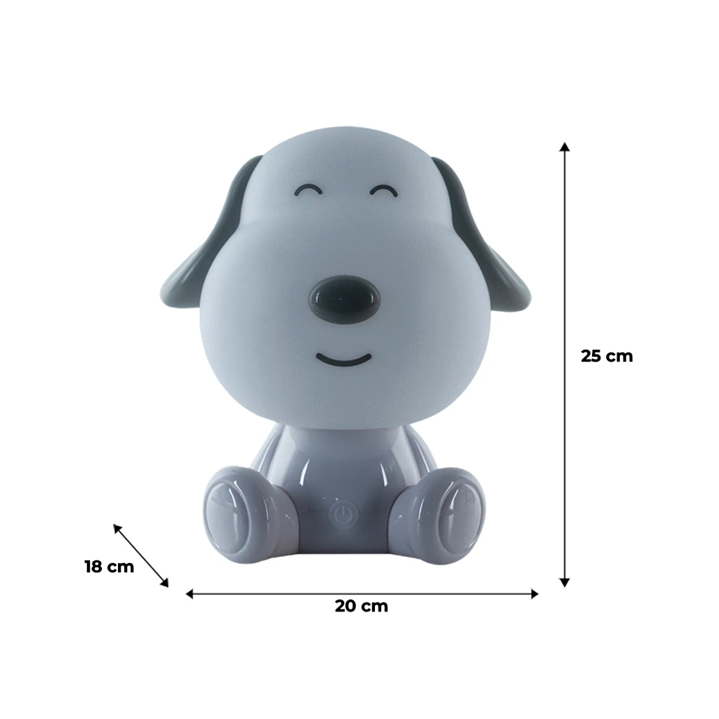 Нічник Kite Світильник LED з акумулятором Doggy, білий (K24-491-3-1) - зображення 6