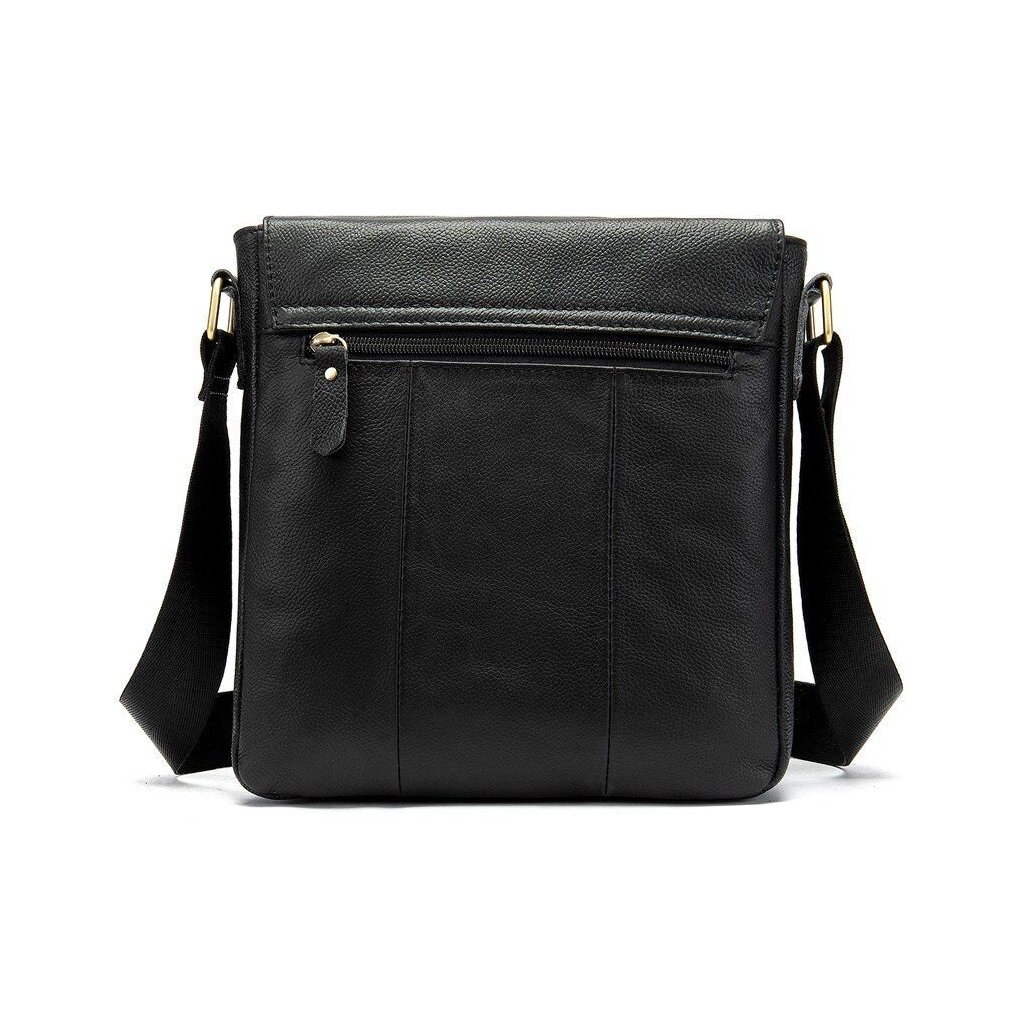 Сумка Vintage На плече зі шкіри Чорна (20021) - зображення 5