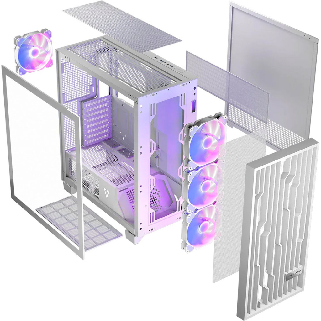 Корпус Modecom VOLCANO PERUN APEX ARGB WHITE (AT-PERUN-4F-ARGB-20-00000) - зображення 11
