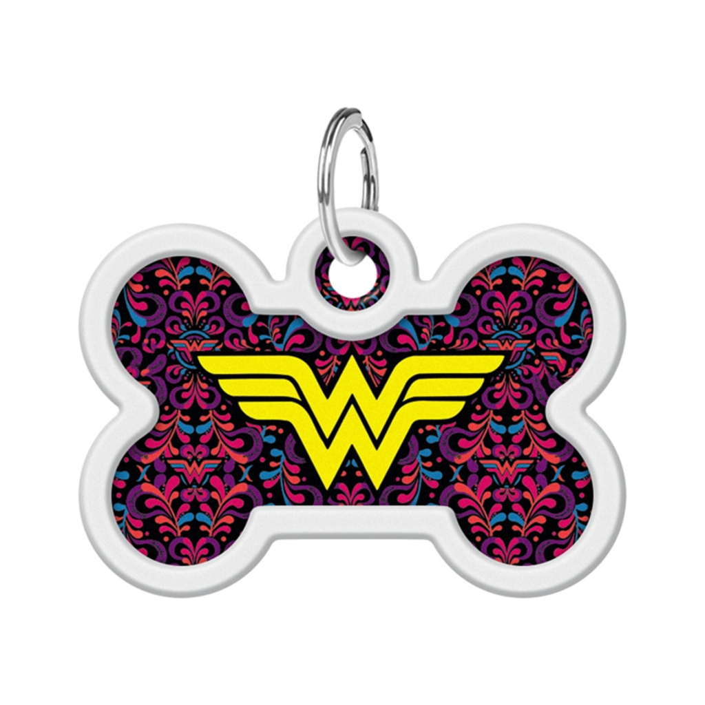 Адресник для тварин WAUDOG Smart ID з QR паспортом "Чудо жінка 3", кістка 40х28 мм (0640-1018) - зображення 2