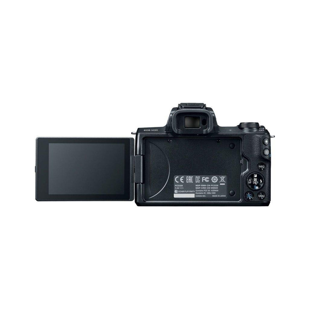 Цифровий фотоапарат Canon EOS M50 15-45 IS STM Kit black (2680C060) - зображення 8