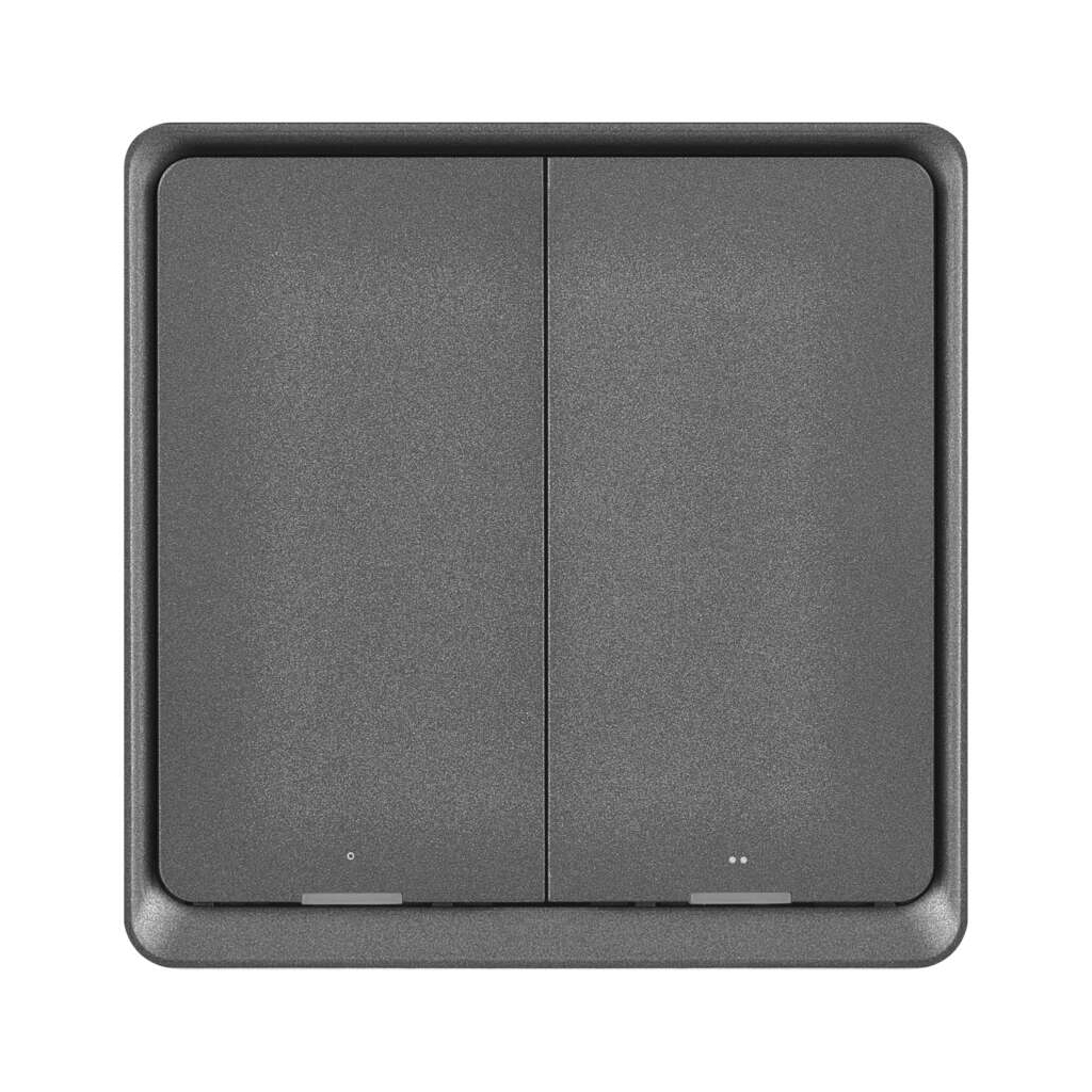 Розумний вимикач EMOS H5015 2 buttons ZigBee 3.0 Black (H5015) - изображение 3
