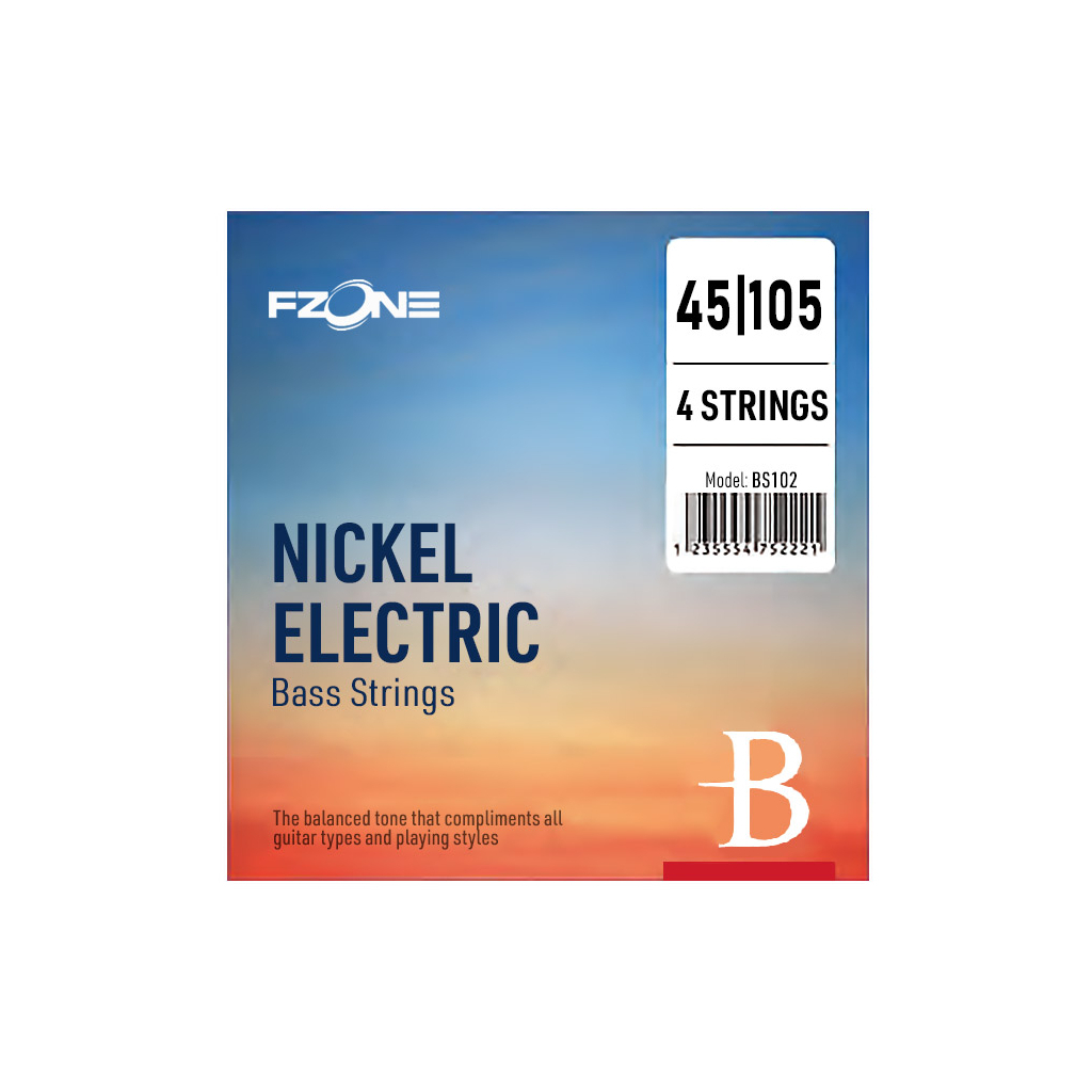 Струни для гітари Fzone Electric Bass Strings (45-105) (BS102) - зображення 1