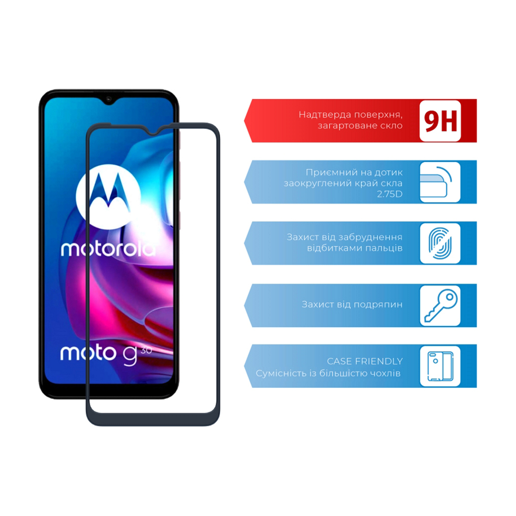 Скло захисне ACCLAB Full Glue MOTO G10/G30 (1283126514371) - зображення 2