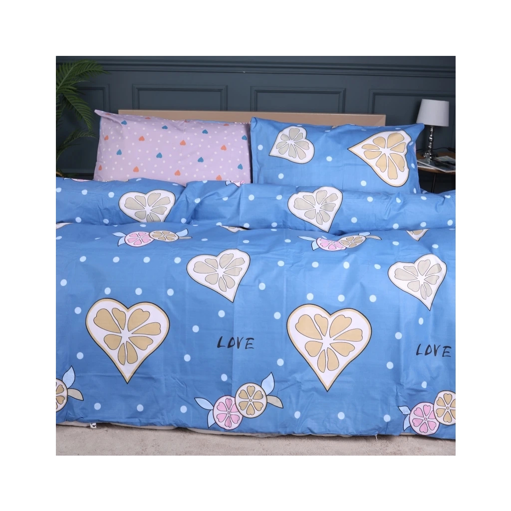 Постільна білизна MirSon Бязь Ranforce Elite 17-0470 Love lemon Сімейний 160x220 (2200004733654) - зображення 1