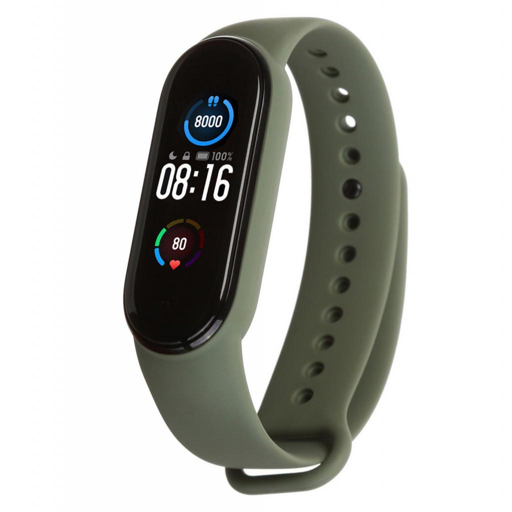 Ремінець до фітнес браслета Armorstandart для Xiaomi Mi Band 5 Khaki (ARM56992) - зображення 1