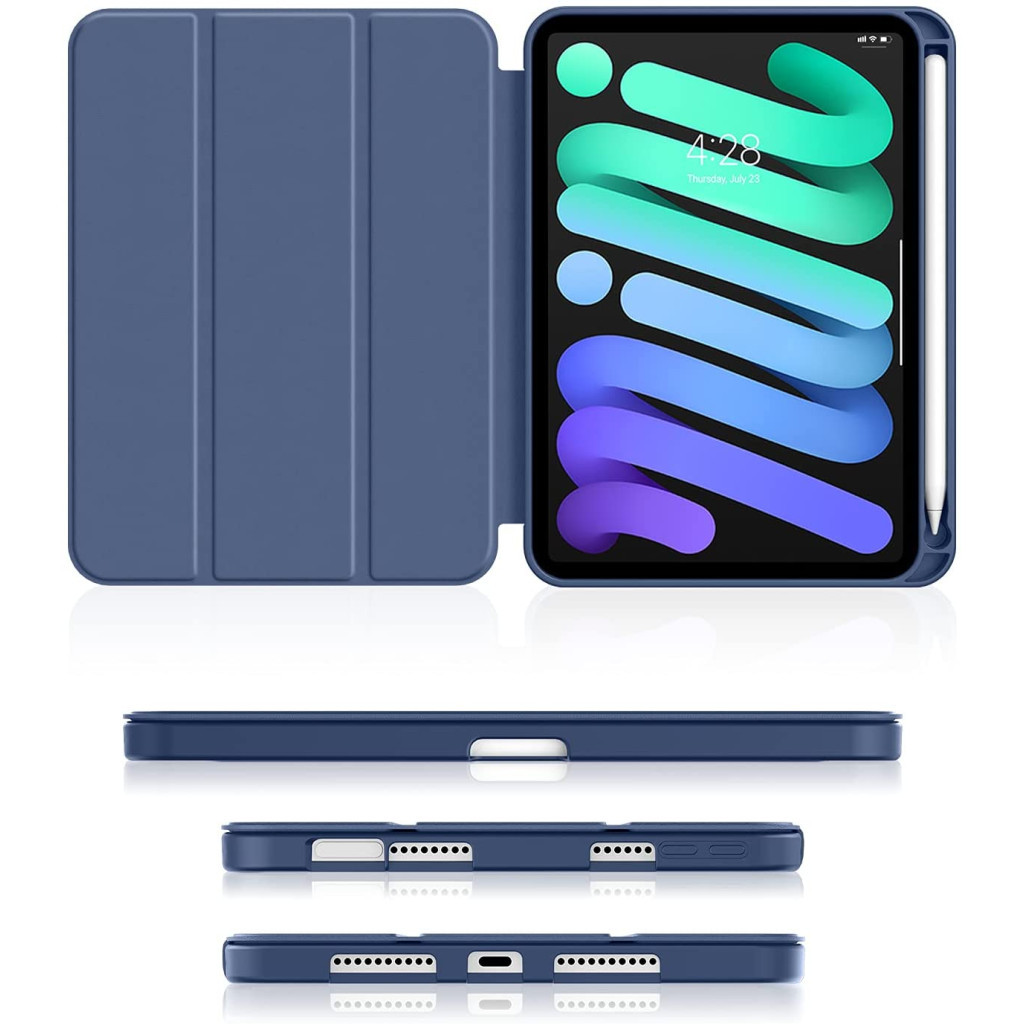 Чохол до планшета BeCover Direct Charge Pen Apple iPad mini 6 2021 Deep Blue (706784) - зображення 3