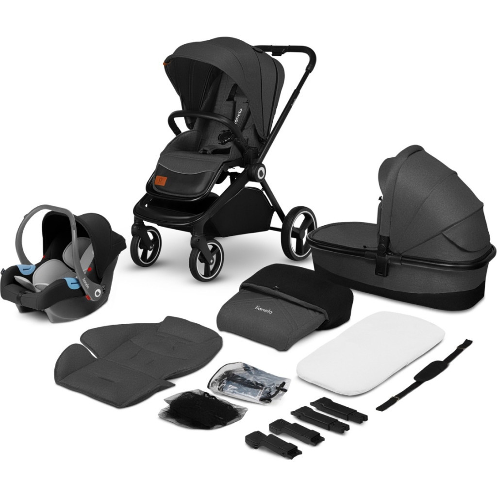 Коляска Lionelo 3 в 1 Mika Grey Graphite (LO-MIKA 3IN1 GREY GRAPHITE) - зображення 12
