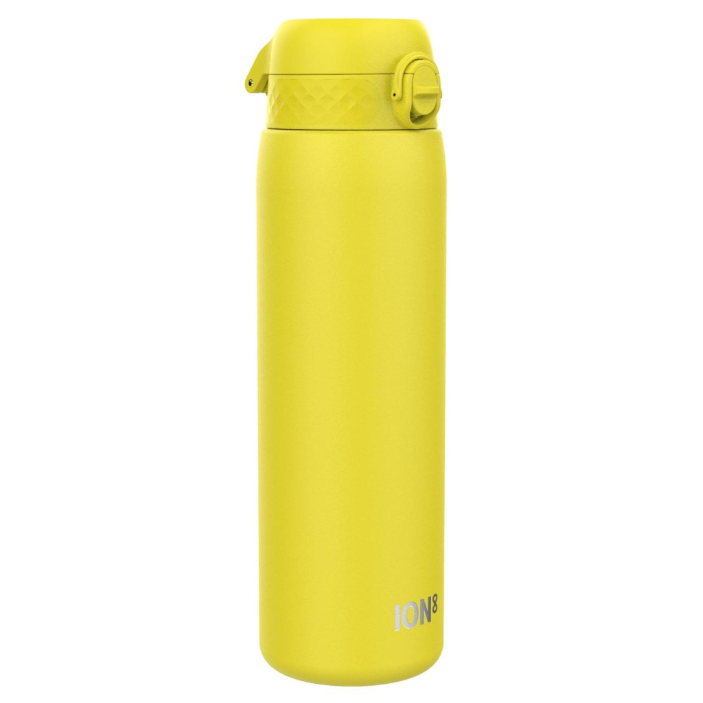Пляшка для води ION8 OneTouch Stainless Steel 1200 мл Yellow (I8SS1000YEL) - зображення 1
