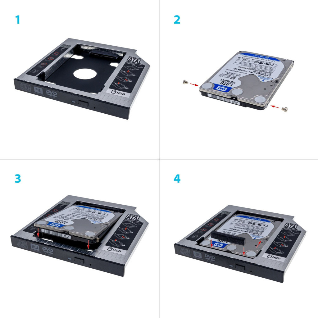 Фрейм-перехідник Grand-X HDD 2,5'' SATA2/SATA3 (HDC-25С) - зображення 4