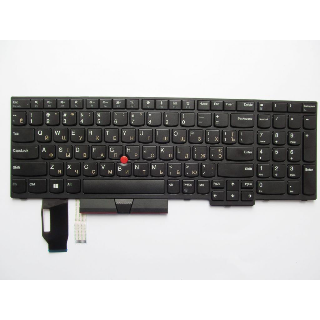 Клавіатура ноутбука Lenovo ThinkPad E580/L580/T590 черная с черной,трек (A46072) - зображення 1
