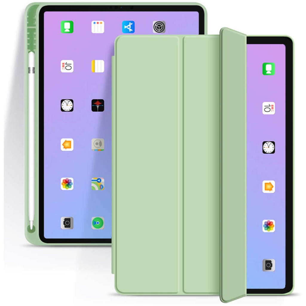 Чохол до планшета BeCover Tri Fold Hard TPU Apple iPad Air 4 10.9 2020/2022 Green (706750) (706750) - зображення 3