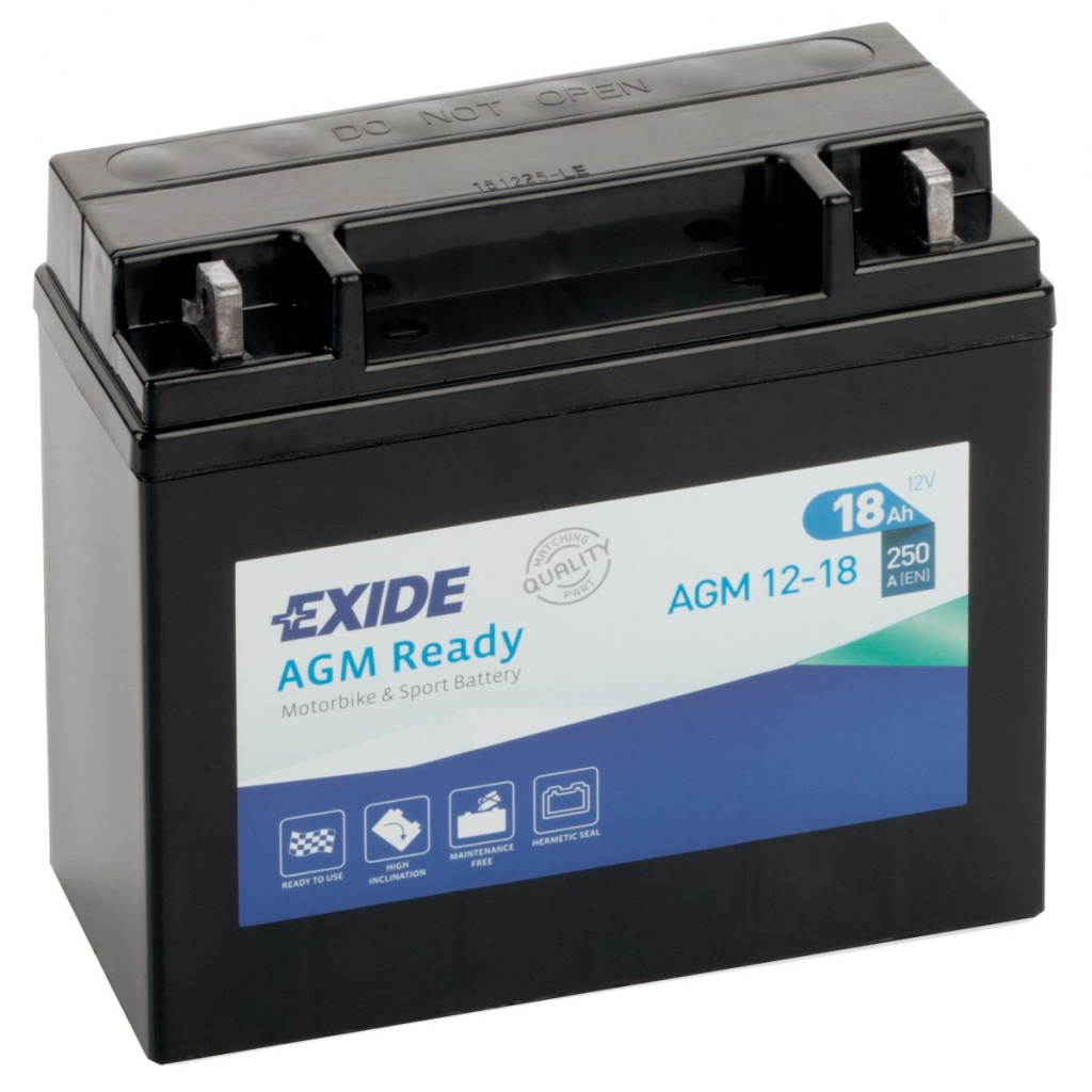 Акумулятор автомобільний EXIDE Ready AGM 18Ah Ев (-/+) (250EN) (AGM12-18) - зображення 1