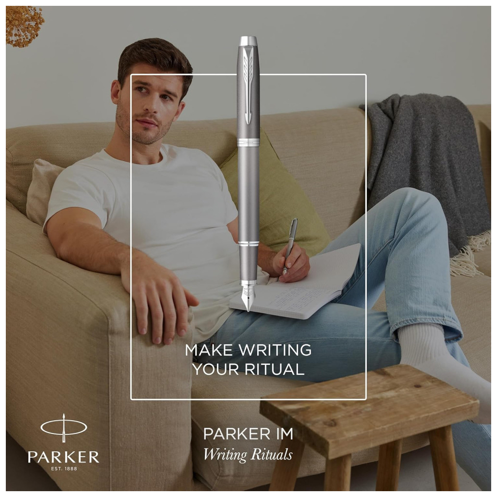 Ручка пір'яна Parker IM 17 Rituals Grey CT  FP F + Пакет Parker Rituals (29 211) - зображення 9