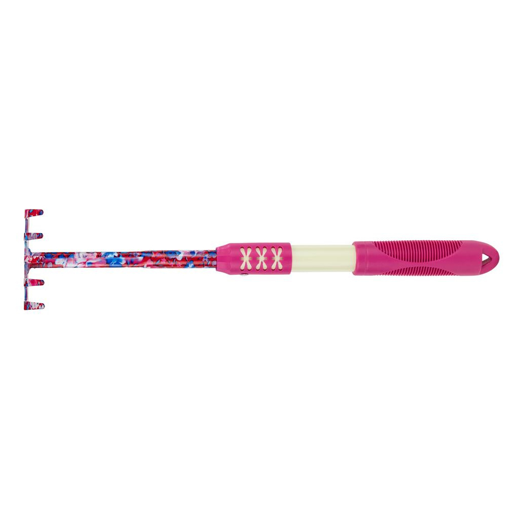 Граблі Flora 5-ти зубні, pink, TPR (5043154) - зображення 2