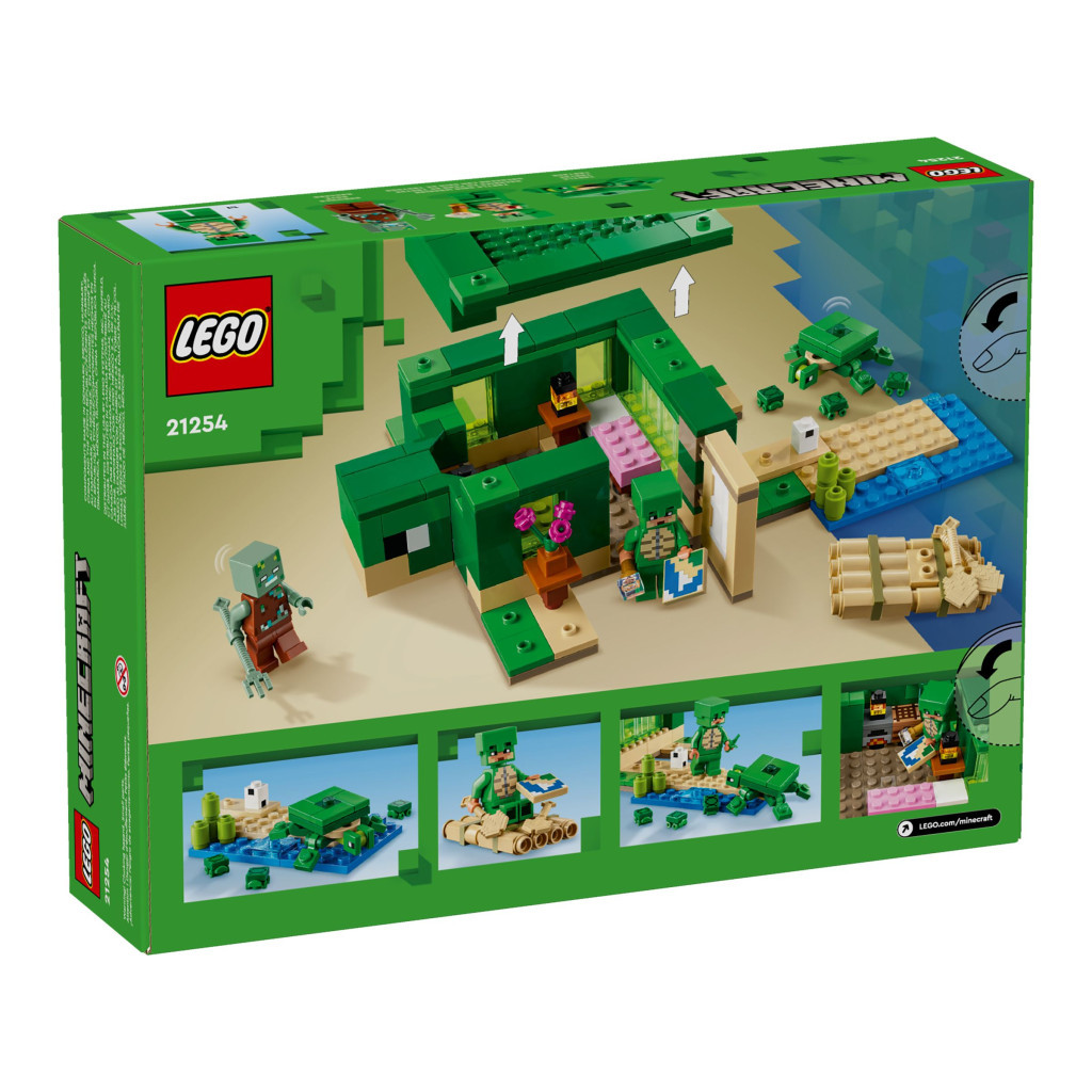 Конструктор LEGO Minecraft Пляжний будинок у формі черепахи 234 деталей (21254) - зображення 9