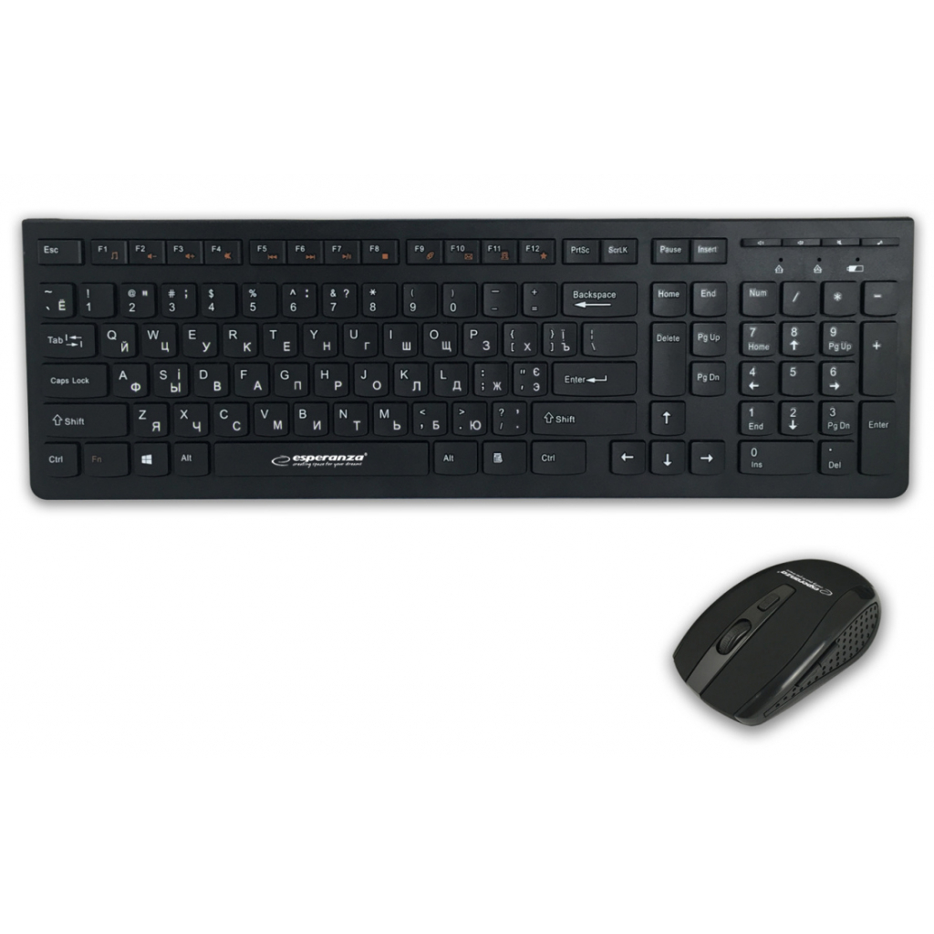 Комплект Esperanza Tacoma Wireless Black (EK136UA) - зображення 1