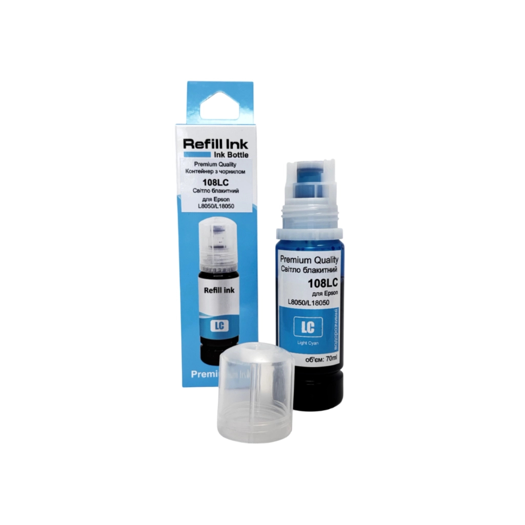 Чорнило Premium Quality Epson 108 70мл Light Cyan (70264903) - зображення 1