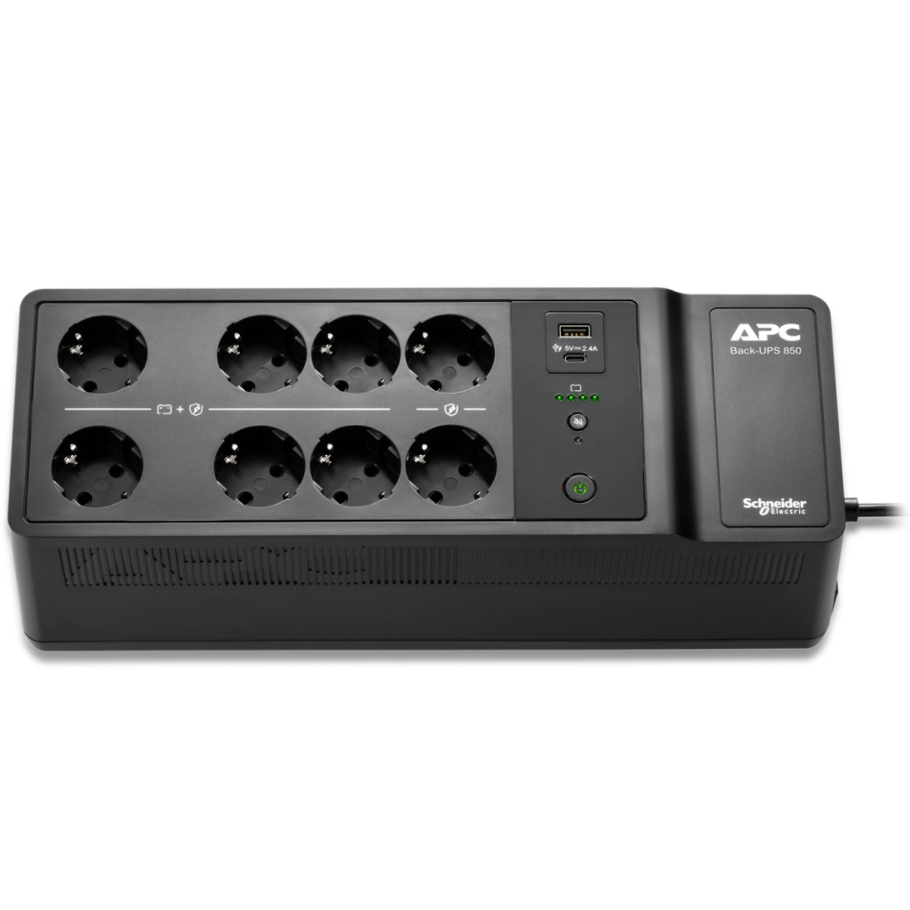 Пристрій безперебійного живлення APC Back-UPS 850VA, 520W (BE850G2-GR) - зображення 2