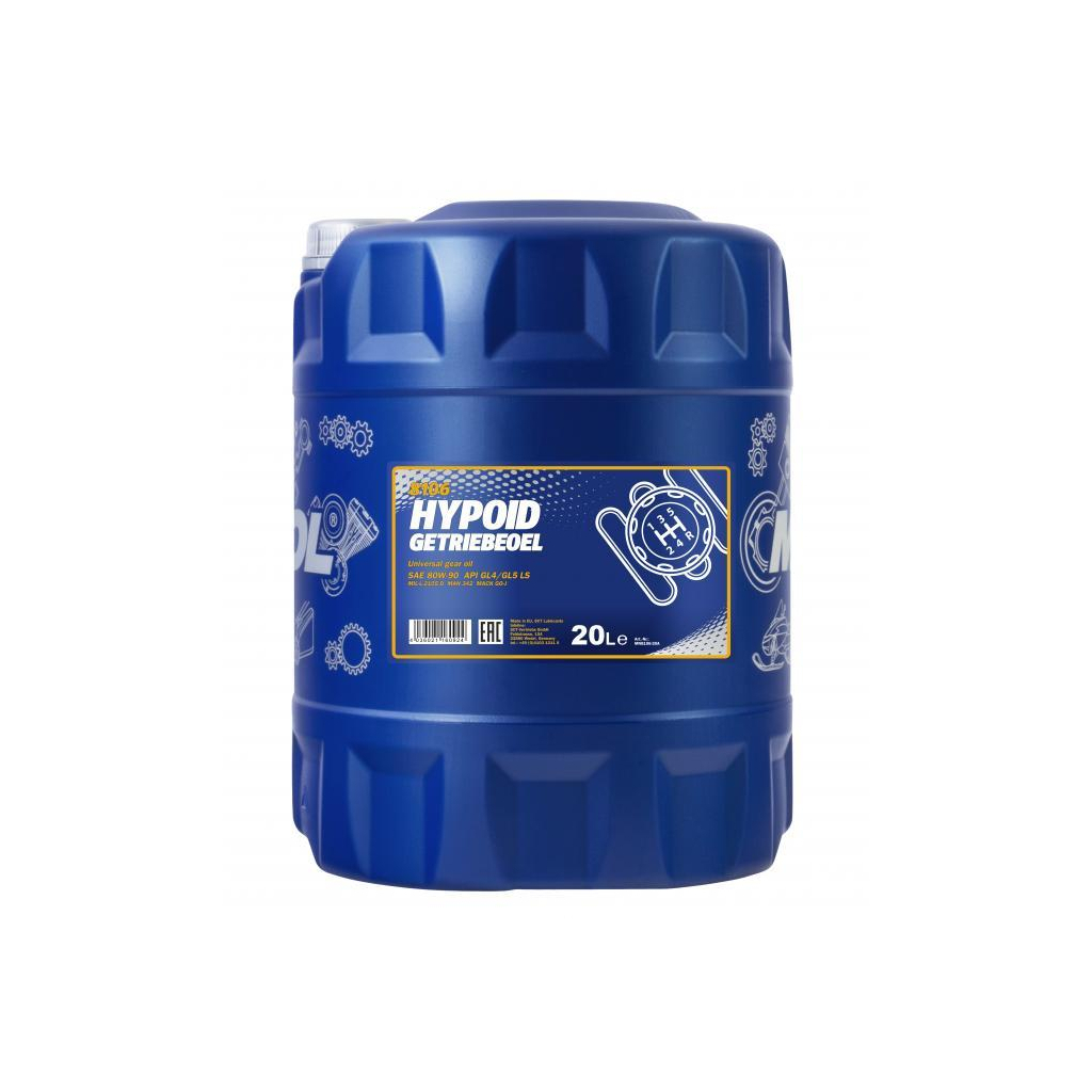 Трансмісійна олива Mannol HYPOID GETRIEBEOEL 20л 80W-90 (MN8106-20) - зображення 1