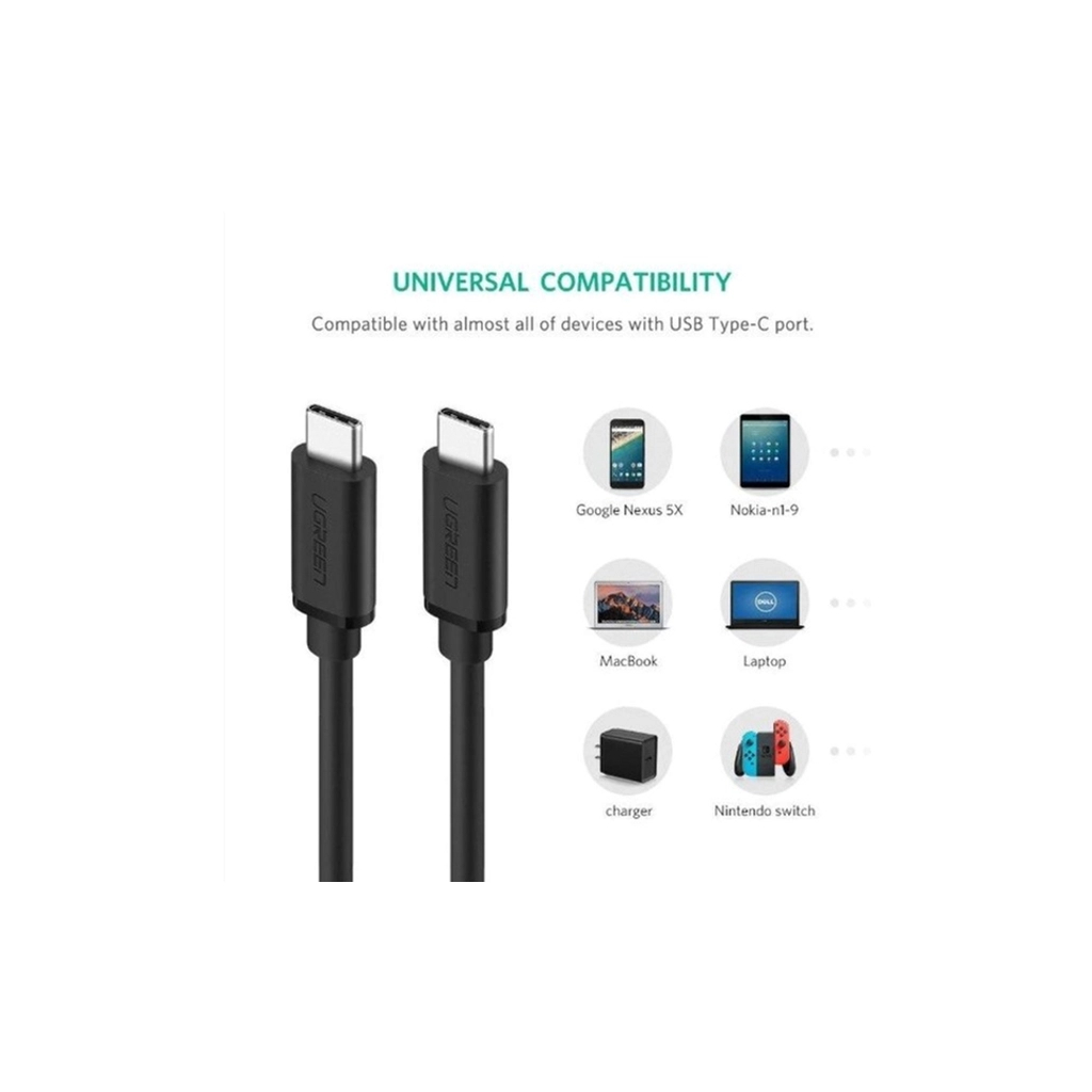 Дата кабель USB-C to USB-C 2.0m Ugreen (UGR-10306) - зображення 3