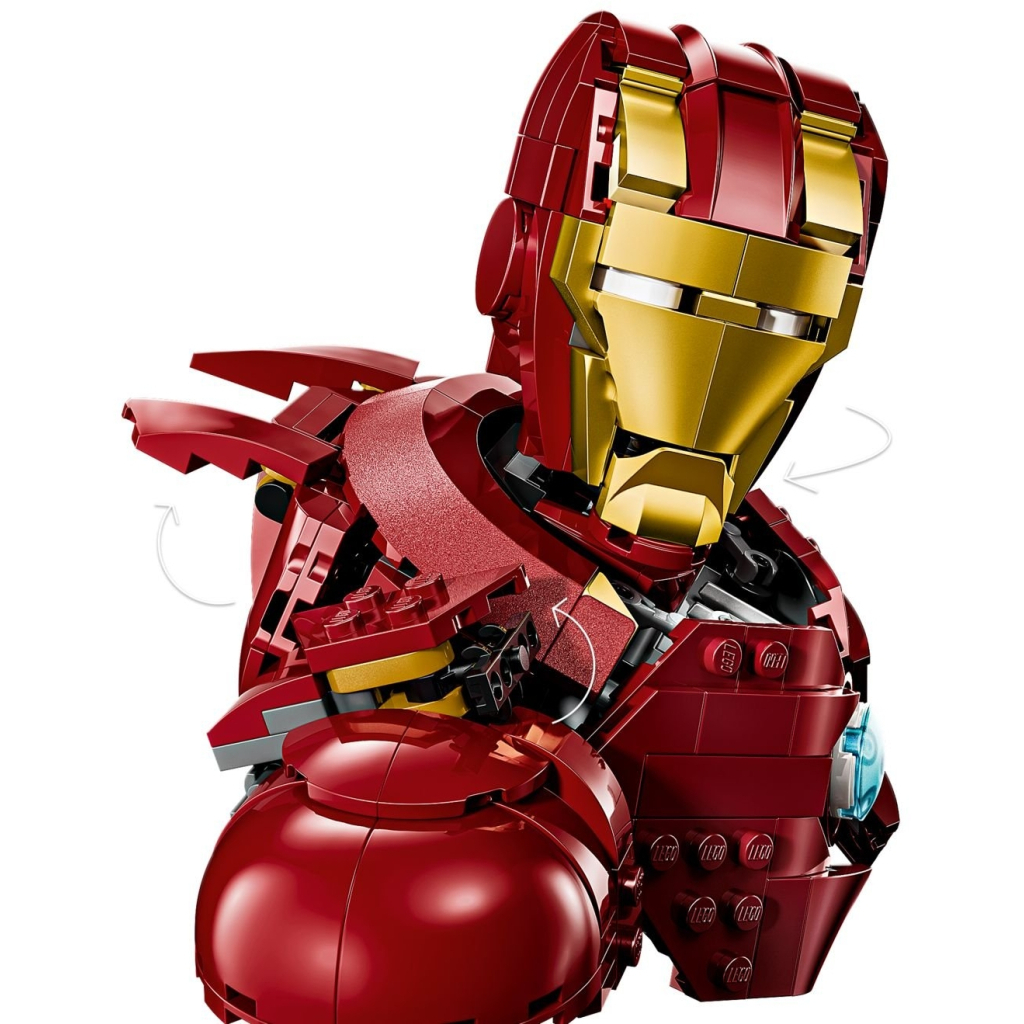 Конструктор LEGO Marvel Погруддя Залізної Людини MK4 (76327) - зображення 3