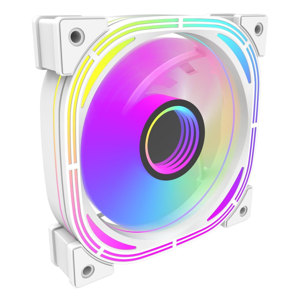 Кулер до корпусу DARKFLASH INF24 3IN1(PWM) WHITE - зображення 3