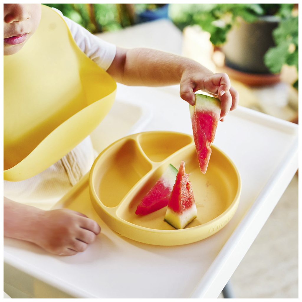 Тарілка дитяча MinikOiOi Portions секційна Mellow Yellow (101050006) - picture 8