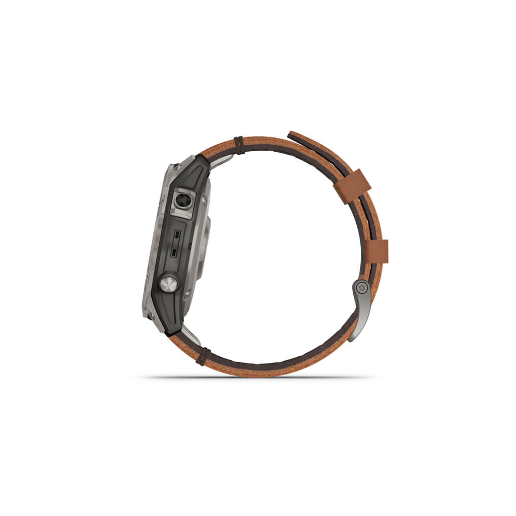 Смарт-годинник Garmin fenix 7 Sapph Solar Titanium w/ Chestnut Leather Band, GPS (010-02540-31) - зображення 10