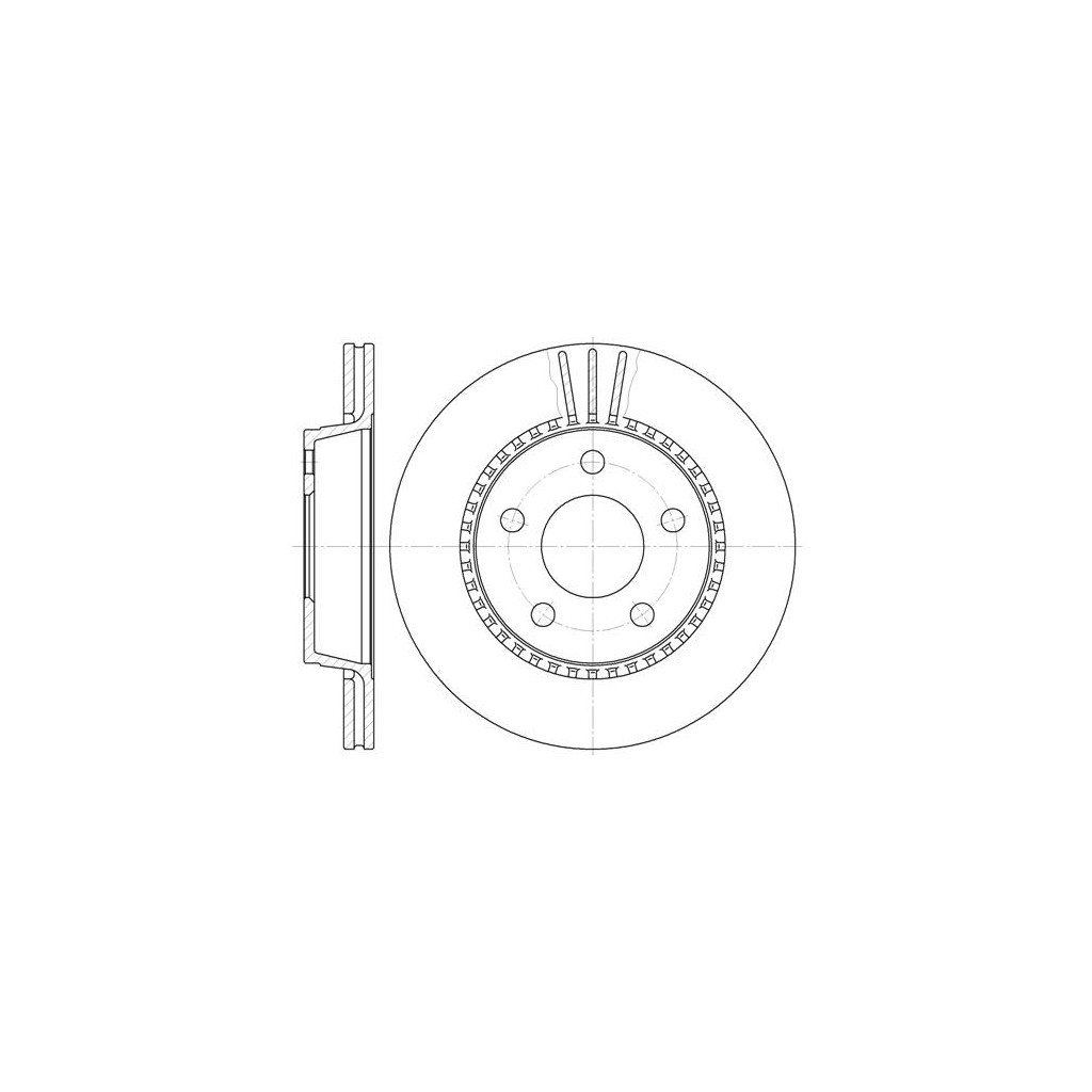 Гальмівний диск REMSA 6356.10 - зображення 1