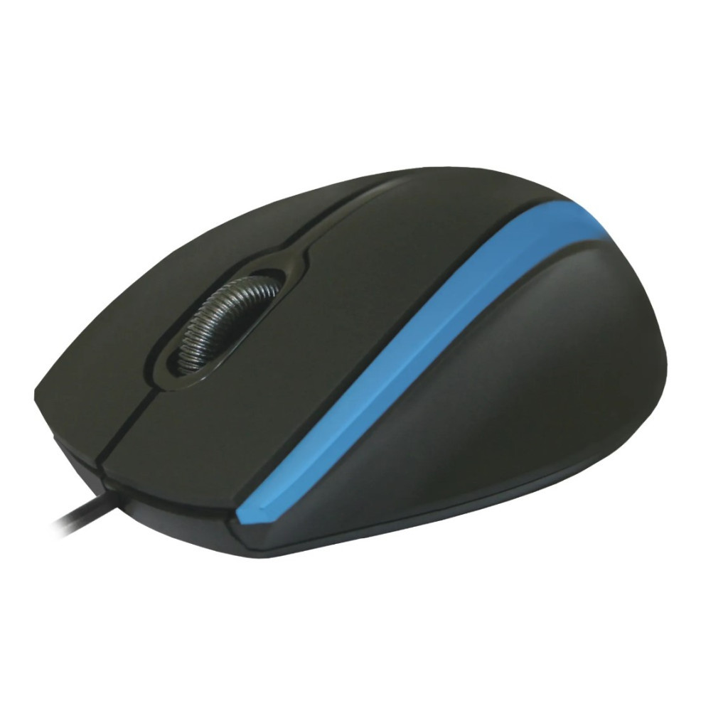 Мишка Defender MM-340 Black-Blue (52344) - зображення 1