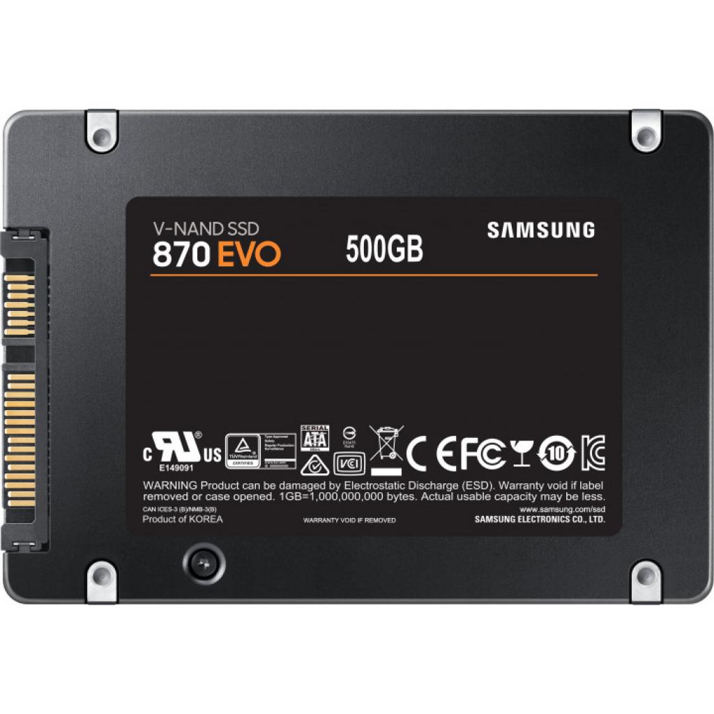Накопичувач SSD 2.5" 500GB 870 EVO Samsung (MZ-77E500BW) - зображення 4