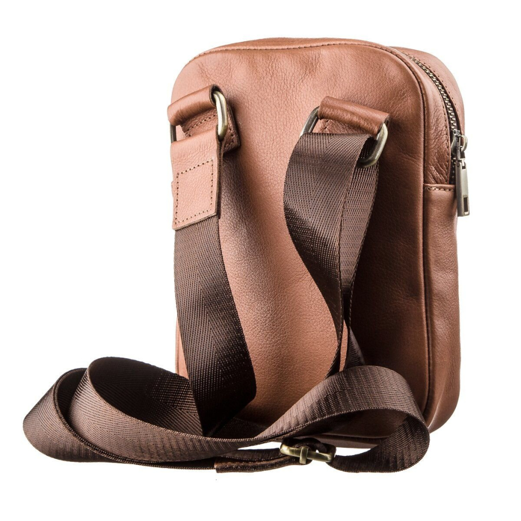 Сумка Shvigel Чоловіча шкіряна Руда (19104) - зображення 2