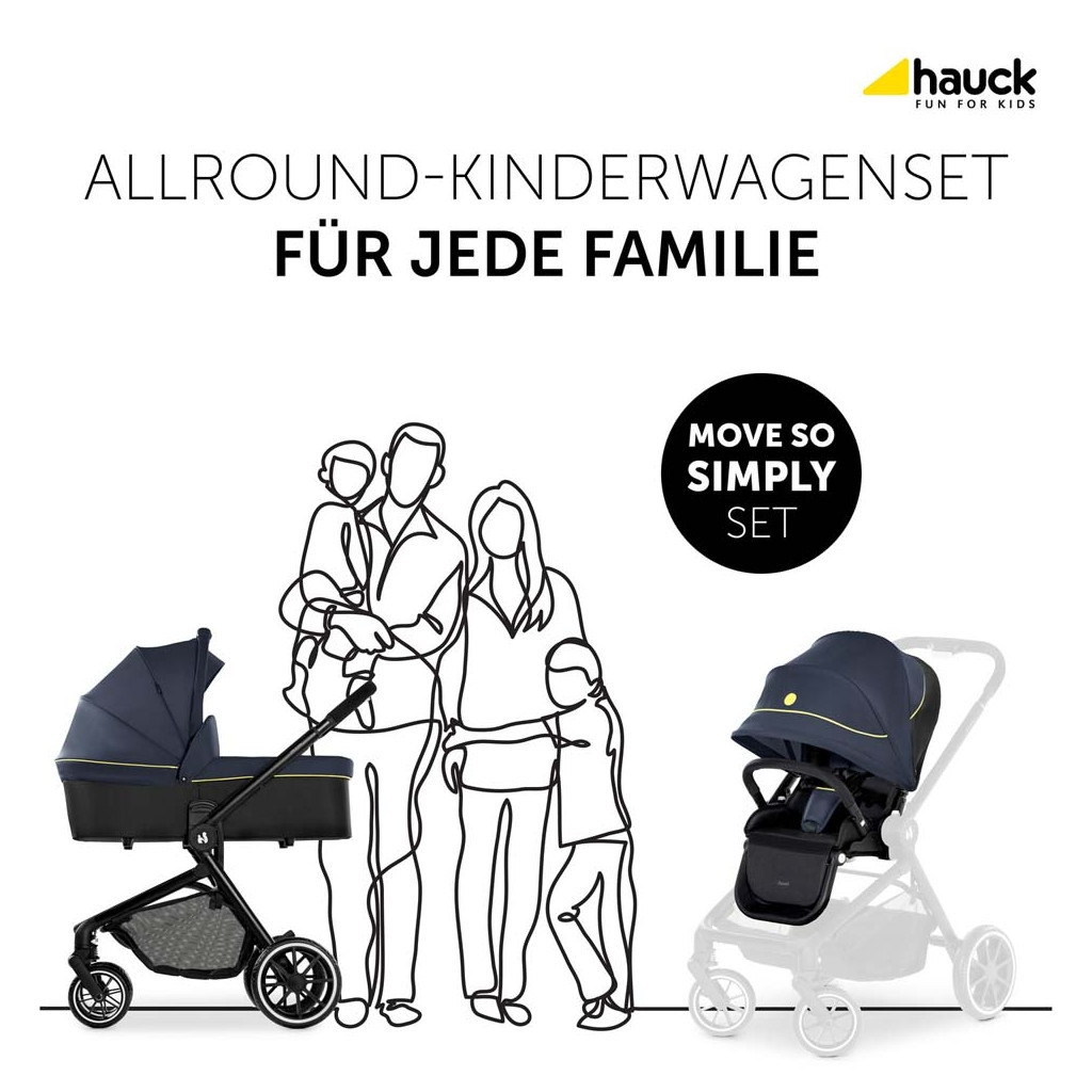 Коляска Hauck 2 в 1 Move So Simply (Dark Navy Neon) (16717-5) - зображення 10