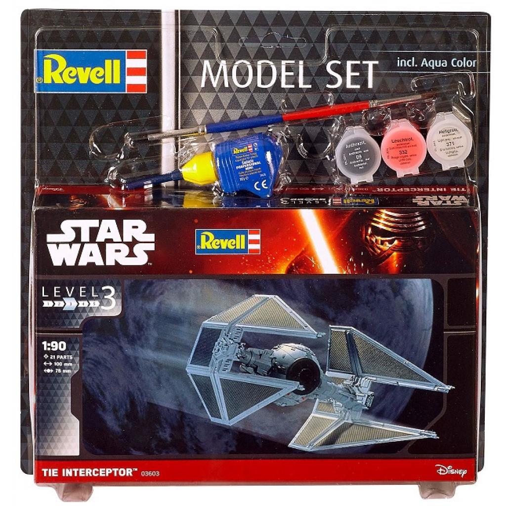 Збірна модель Revell Зіркові війни Космічний корабель TIE Interceptor 1:90 (63603) - зображення 1