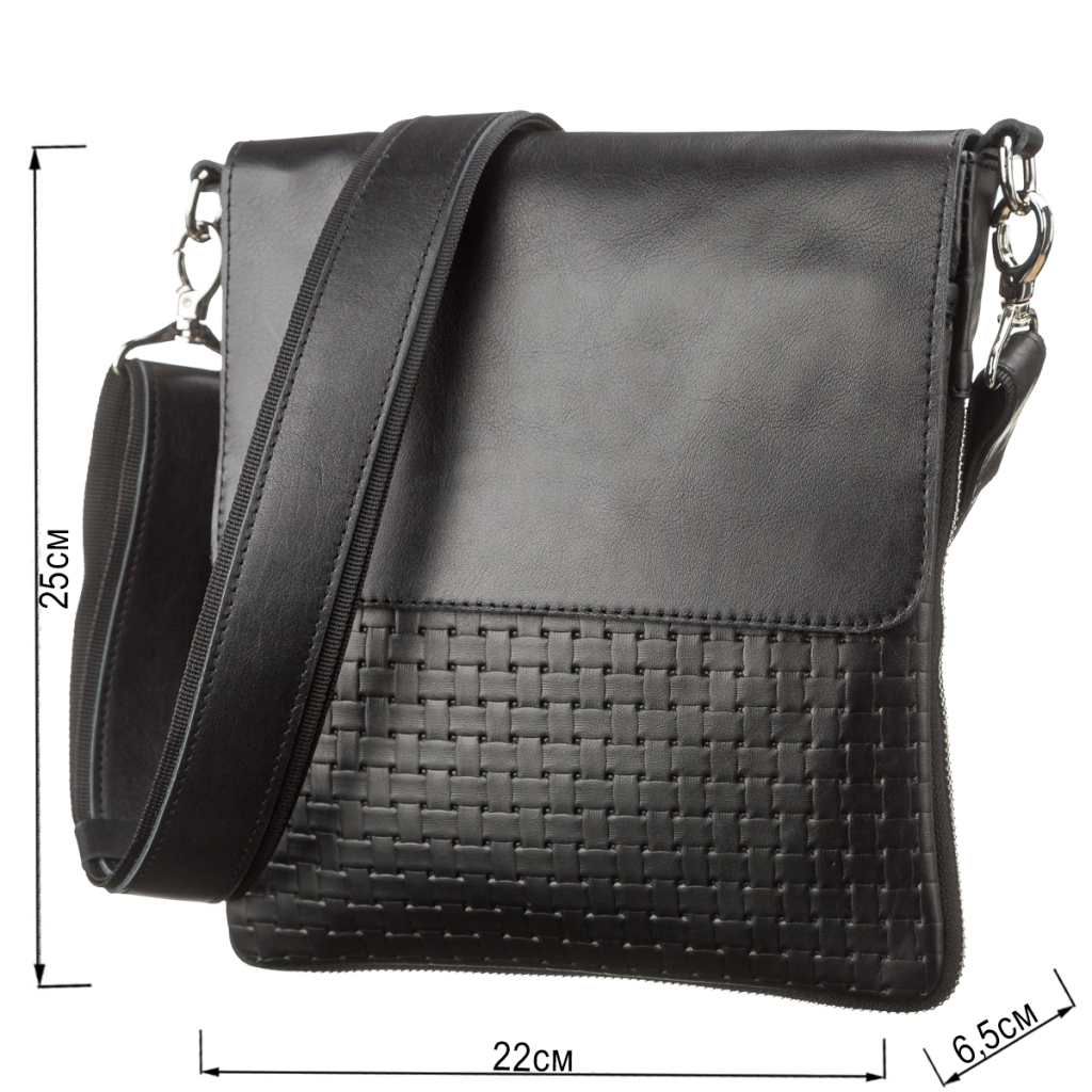 Сумка Shvigel З натуральної шкіри Чорна (11124) - зображення 3