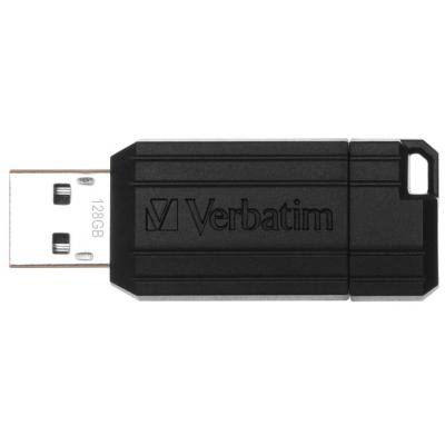 USB флеш накопичувач Verbatim 128GB PinStripe Black USB 2.0 (49071) - зображення 2