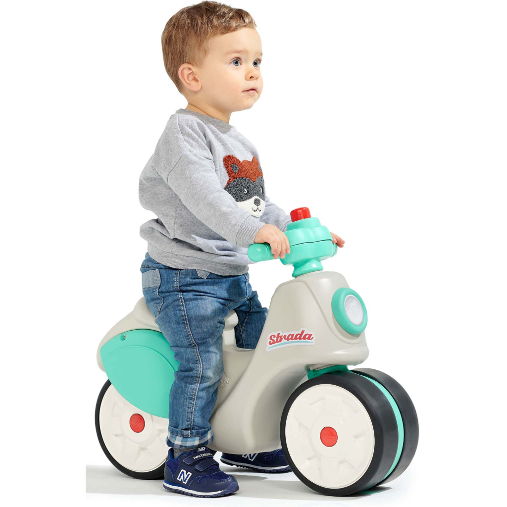 Біговел Falk із безшумними колесами Strada біло-бірюзовий (3016200801191) - зображення 6