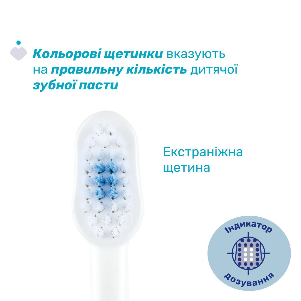 Дитяча зубна щітка Chicco на присосці, 3-6 років блакитна (8058664174737) (12083.11) - зображення 2