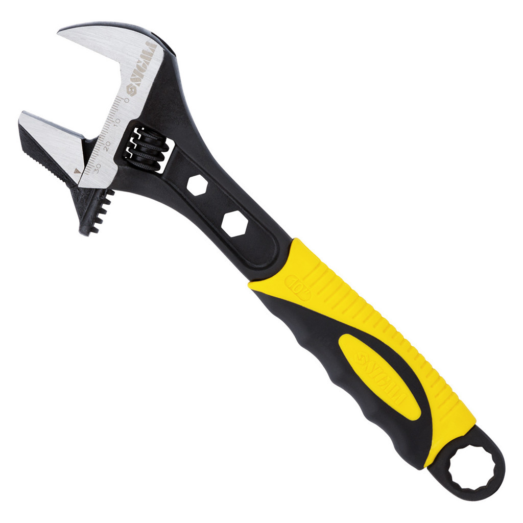 Ключ Sigma розвідний з переставною губкою 250мм, 0-35мм CrV (TPR) (4100931) - зображення 2