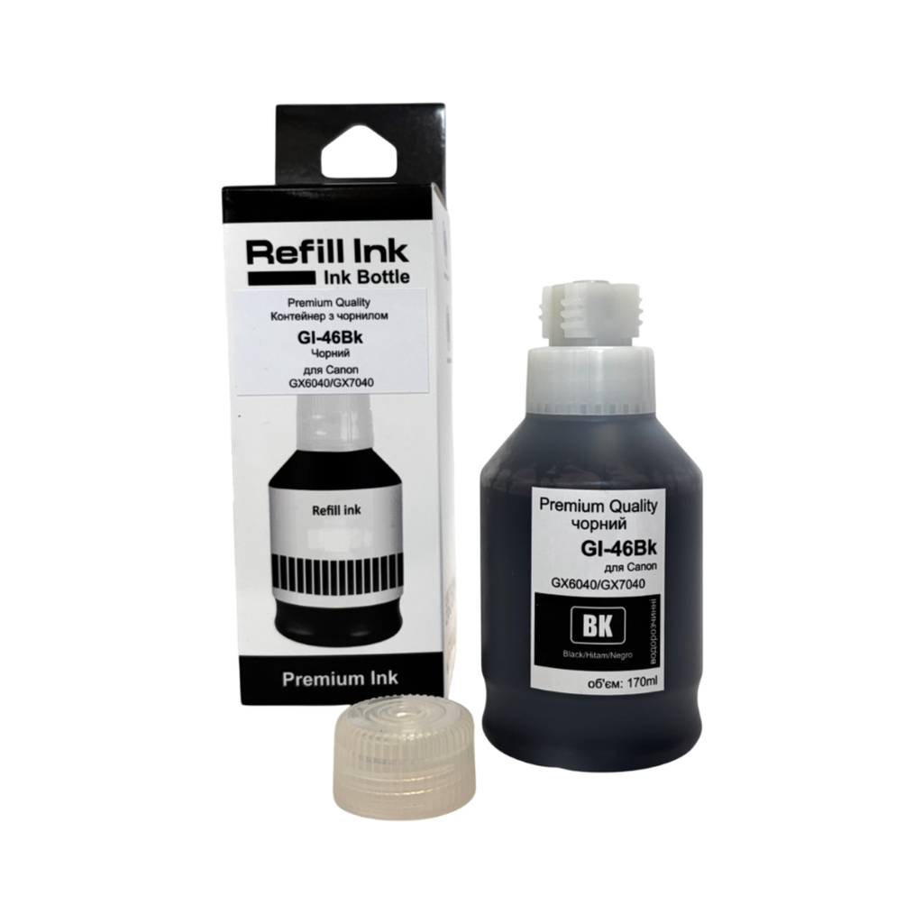 Чорнило Premium Quality Canon GI-46 170мл Black (70264936) - зображення 1