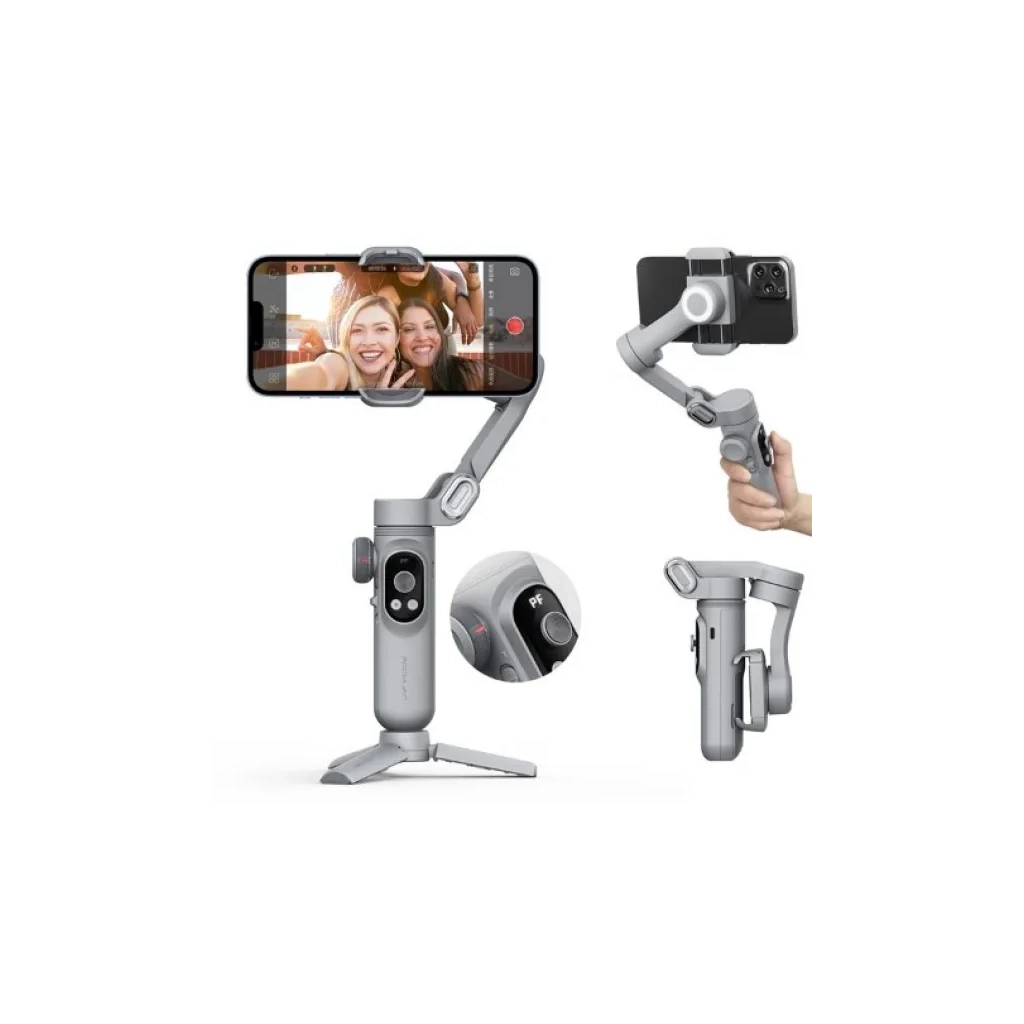 Стедікам AOCHUAN GIMBAL STABILIZER FOR SMARTPHONE SMART X PRO GRAY (AOCHUAN-SMARTXPRO-G) - зображення 10