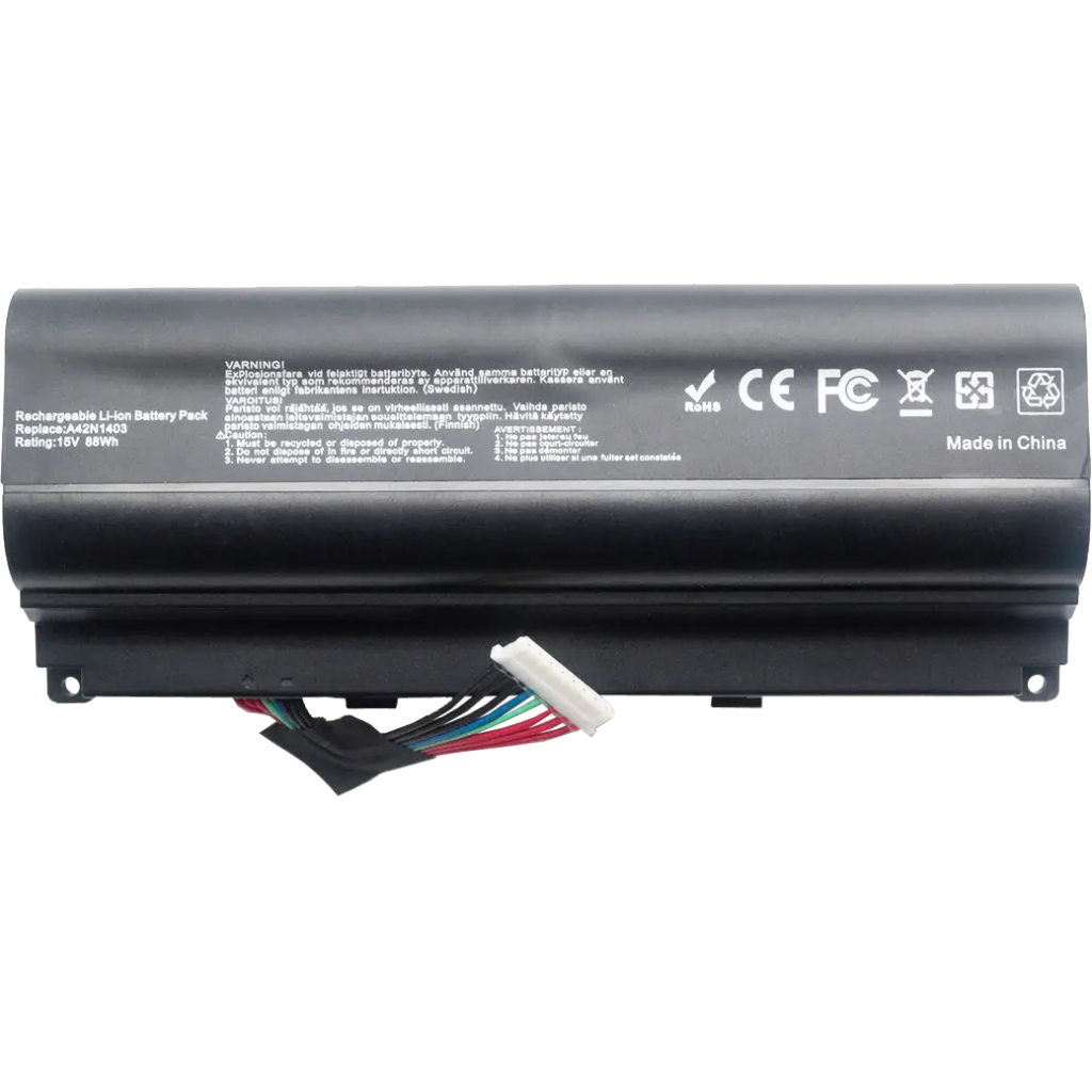 Акумулятор до ноутбука AlSoft Asus ROG G751 A42N1403, 5800mAh (88Wh), 4cell, 15V, Li-ion (A47775) - зображення 1